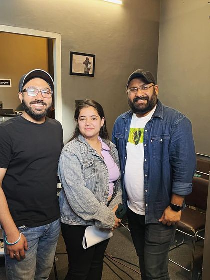 A happy student posing with me and DJ Mann'e after a successful workshop. We make sure to connect with every attendee.