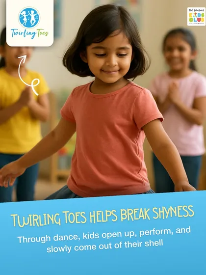 Through dance, we see children slowly come out of their shells. Our Twirling Toes program is designed to help break shyness by encouraging performance and self-expression in a supportive group, building confidence that extends far beyond the dance floor.