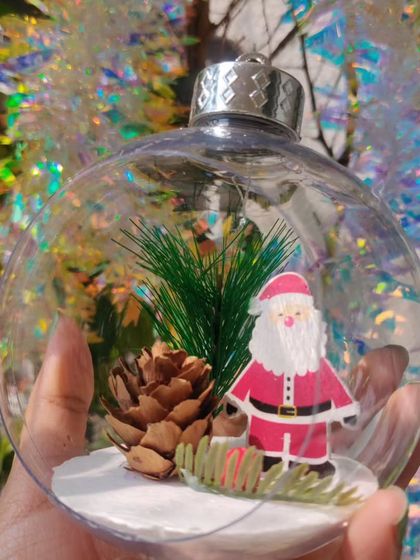 My Christmas decor collection includes everything from glittery reindeer and Santa-in-a-bauble ornaments to mini Christmas tree displays and festive lanterns.