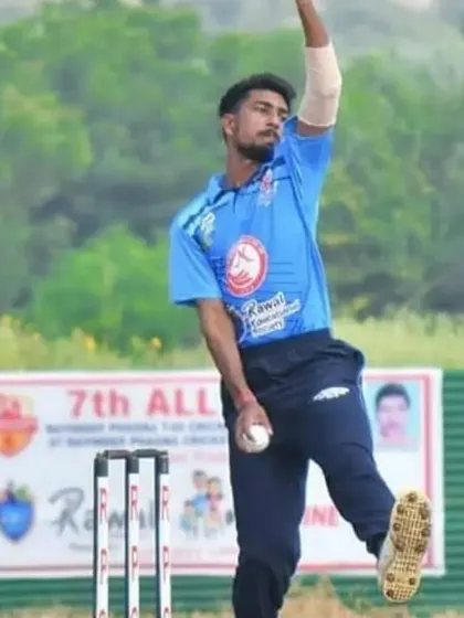 A fast bowler in full flow during a competitive match. We focus on developing every aspect of a player's game, including specialized coaching for pace and spin bowling to create formidable match winners.