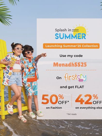 Announcing the summer collection on Firstcry. I love helping other moms find great seasonal fashion for their kids at a discount.