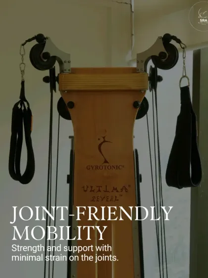 The pulley system provides gentle, consistent resistance, which allows for joint-friendly mobility. You can build strength and find support for your movements with minimal strain on your joints.