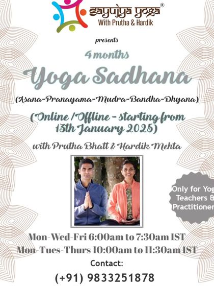 Announcing our 4-month Yoga Sadhana program, designed for teachers and serious practitioners. Join us online or offline in Mumbai for a deep dive into asana, pranayama, mudra, bandha, and dhyana.