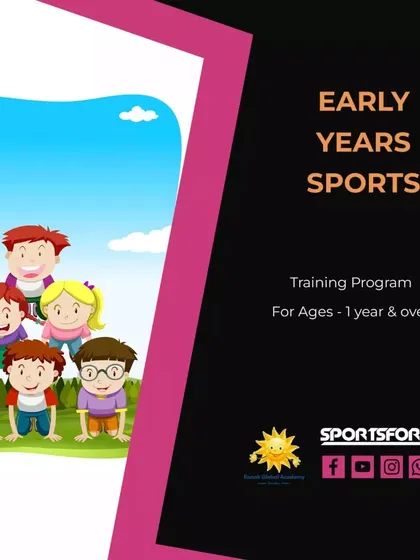 Kickstart your child's athletic journey with our Early Years Sports Program. Designed for ages 1 and over, it's a healthy, fun-filled start to build skills and confidence.