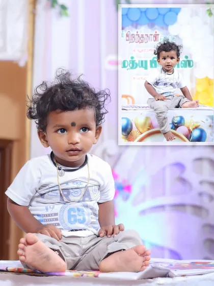 A candid portrait from a birthday event. I focus on capturing the natural curiosity and expressions of children during their special day, resulting in authentic and heartwarming photos.
