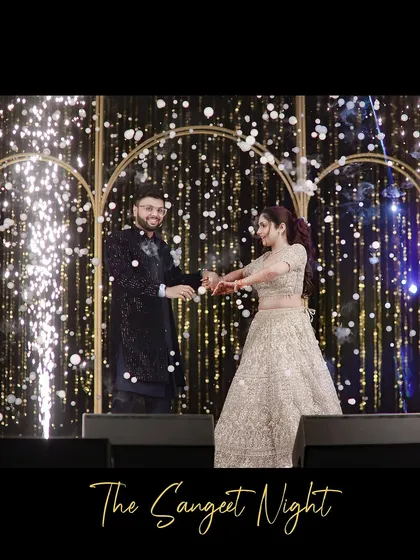 The sangeet night is all about energy, music, and celebration. We capture the grand performances and sparkling moments, preserving the excitement as the couple dances their way into their new life together under the stage lights.