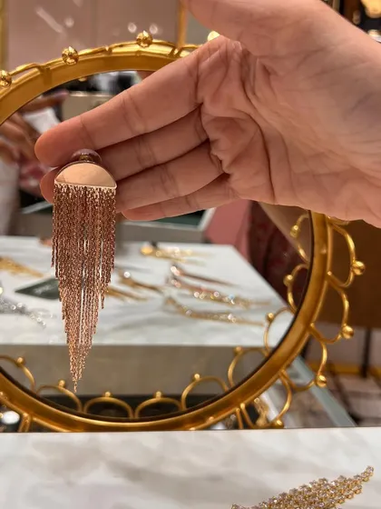 Our tassel earrings are also available in a trendy rose gold finish. This warm tone is flattering on all skin types and adds a modern touch to any look.