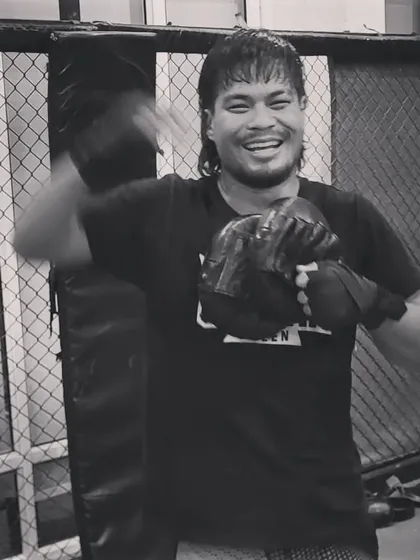 The joy of training. Coach Chungreng enjoying the process with the team. This is what it's all about.