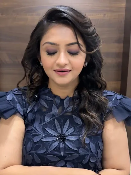 Poised, wrapped in charm, and ready to own the moment. This soft glam look with defined eyes and a neutral lip is perfect for any party or special occasion.