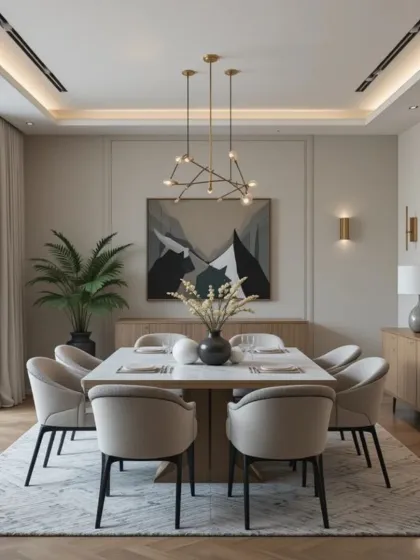 Lxm Interior - Living & Dining Room Design Elegant Dining Spaces photo 7