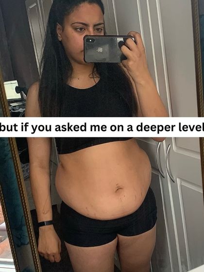 But if you asked me on a deeper level, I'd tell you my whole life revolved around my weight. This photo captures that feeling of being stuck.