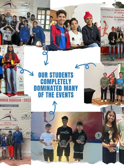 A collage celebrating our students' dominant performances across numerous events in 2023.