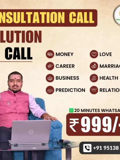 For direct and clear answers, I offer a consultation call service. We can discuss any issue you are facing, from money and career to love and health, and I will provide solutions based on your astrological chart.