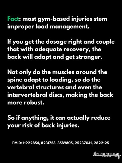 The "risk to reward" argument against deadlifts is flawed. Most gym injuries stem from improper load management, not the exercise. Your back is designed to adapt and get stronger, and soreness in the erector spinae is a normal response to training them.