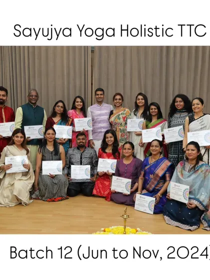 Group photo of our 12th batch of Holistic YTTC graduates after their certification ceremony.