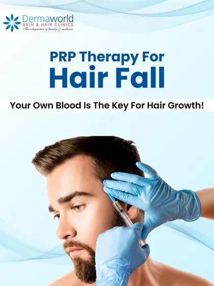 I often recommend Platelet-Rich Plasma or PRP therapy as a natural and effective solution for hair fall. This treatment uses the healing power of your own blood to stimulate dormant hair follicles, strengthen roots, and encourage new, healthy hair growth. It is a safe procedure performed in a clinical setting to ensure the best results.