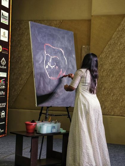 Sumana M - Live Event Painting Speed Painting Stage Shows photo 8
