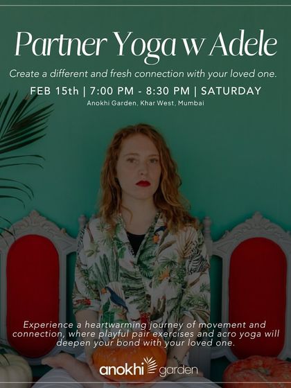 Experience a heartwarming journey of movement and connection in our Partner Yoga workshop. Playful pair exercises and acro yoga will deepen your bond with a loved one.