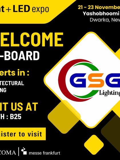 Meet GSG Lighting, specialists in architectural lighting, ready to present their innovative products at booth B25.