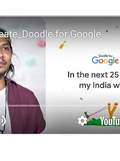 This clip is from the "Create" segment of my Google collaboration, where I explained the theme for the year's contest: "In the next 25 years, my India will...".