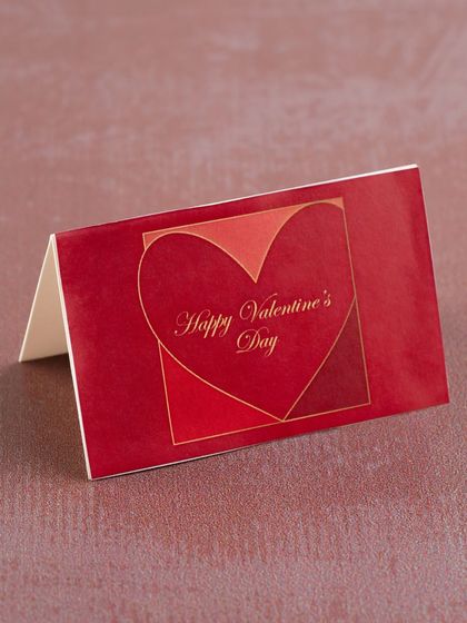 You can add a personalised message on this lovely Valentine's Day card to make your gift even more special.