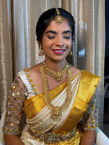 Sneha Kiran - Bridal & Event Makeup Artistry Traditional South Indian Muhurtham Brides photo 23