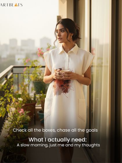 In a world that tells you to chase all the goals, sometimes what you really need is a slow morning. My clothes are designed for these moments of quiet reflection.