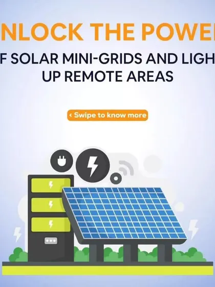 Solar mini grids are a powerful solution for lighting up remote areas. This technology can bring reliable, clean electricity to communities that need it most.