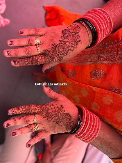 Lotus Mehendi Arts - Event Mehendi Services Elegant Designs for Guests photo 52