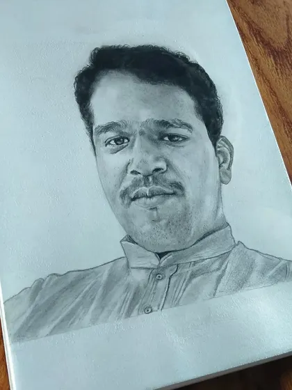 A simple and classic portrait sketch. My goal is to create a realistic likeness from the photo you provide.