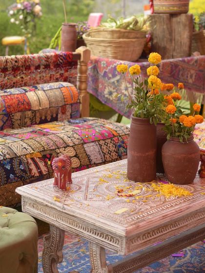 Vibrant Haldi & Mehendi Celebrations photo 73