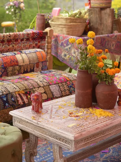 More moments from our colorful Haldi and Mehendi events, capturing the joy, laughter, and beautiful details.