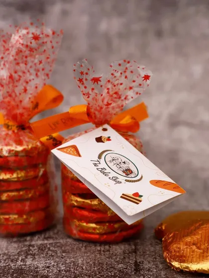 Chocolate biscuits packaged beautifully for Diwali gifting, a treat that is loved by all ages.