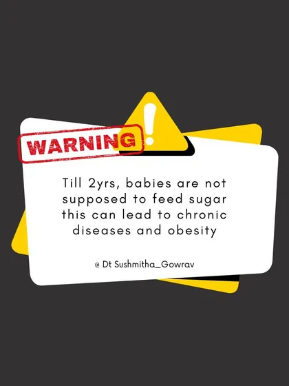 The World Health Organization and pediatric experts agree that babies under two years old should not be given any added sugar. A diet high in sugar at this age can lead to chronic diseases and obesity later in life.