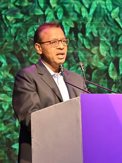 Our CEO, Mr. Tushar Jain, addressing the audience at 'Udgosh 2.0'. His leadership reinforces our mission to bring a new way of thinking to irrigation.