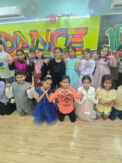 Just a regular day of fun at the studio. This picture captures the amazing energy and friendship that blossoms during our camp. We are a big, happy dance family!