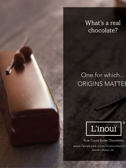 A glossy, perfect truffle pastry. For us, a real chocolate is one for which origins matter. This dessert is a testament to our belief in authentic ingredients and fine craftsmanship.