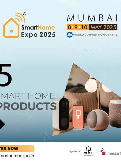 This graphic highlights the Smart Home Products category, one of the eight key sections at the expo.