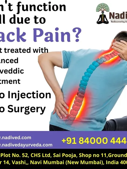 Are you tired of being told that injections or surgery are your only options for back pain? I offer advanced Ayurvedic treatments that target the source of the pain without invasive procedures. My methods, like Agnikarma and Viddhakarma, provide lasting relief so you can get back to living your life fully.