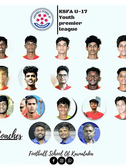 The official squad photo for the FSK U-17 Youth Premier League team. This shows the players and the coaches who guide them.