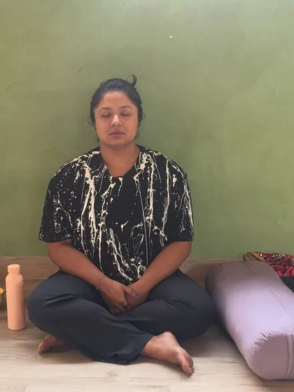 Deep in meditation during our manifestation workshop. We create a tranquil environment that allows you to quiet your mind and focus on your deepest desires.