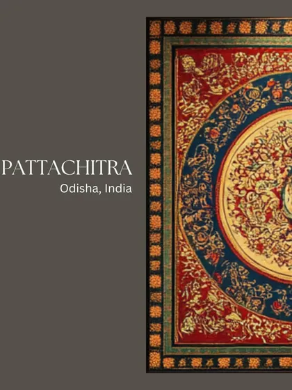 This image showcases the intricate beauty of Pattachitra art from Odisha. By fusing this ancient, scroll-based painting style with modern interiors, I can transform a home into a unique masterpiece.