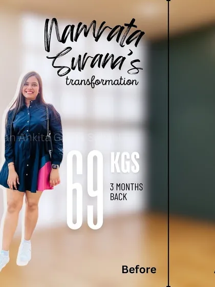 Namrata's transformation is a perfect example of how you can achieve your health goals even with a busy schedule. By following a simple, practical plan, she shed 9 kgs in just 3 months and regained her confidence and energy.