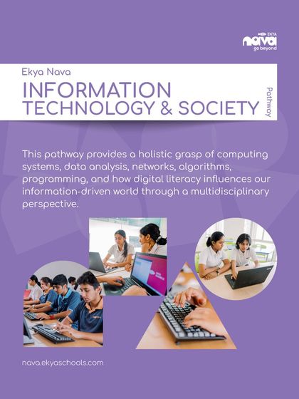 The Information Technology & Society Pathway provides a holistic grasp of computing, data analysis, and how digital literacy influences our world.