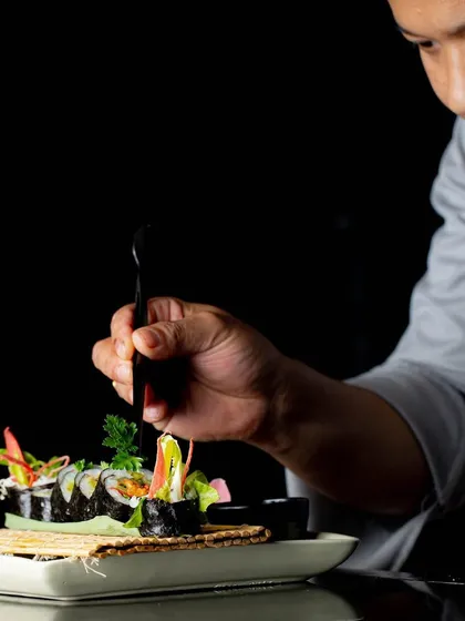 Crafted with immense precision by our expert chefs, our Yasai Maki is a symphony of flavours. This vegetarian sushi roll is perfect for the discerning palate.