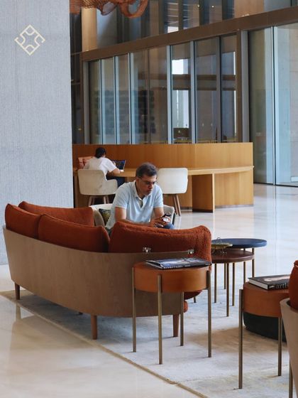 Our RMZ cafe offers a variety of seating, from comfy sofas for relaxing to tables perfect for getting some work done. It's a space that adapts to your needs.