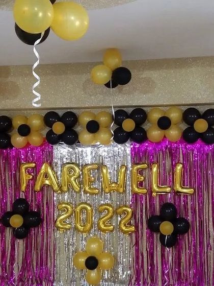 The farewell party decor, a simple yet effective way to mark a special occasion.