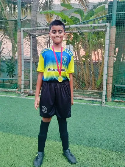 A well-deserved Player of the Month award for this dedicated young footballer.