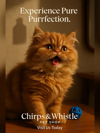 Experience pure purrfection with one of our stunning Persian kittens. This ginger fluffball is a perfect example of the healthy, beautiful, and playful kittens we raise, ready to find a loving home.