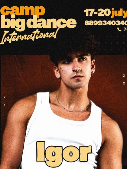 The hype is real. The powerhouse Igor Martins is another global artist on our star-studded faculty list, bringing his explosive energy and style to the camp.